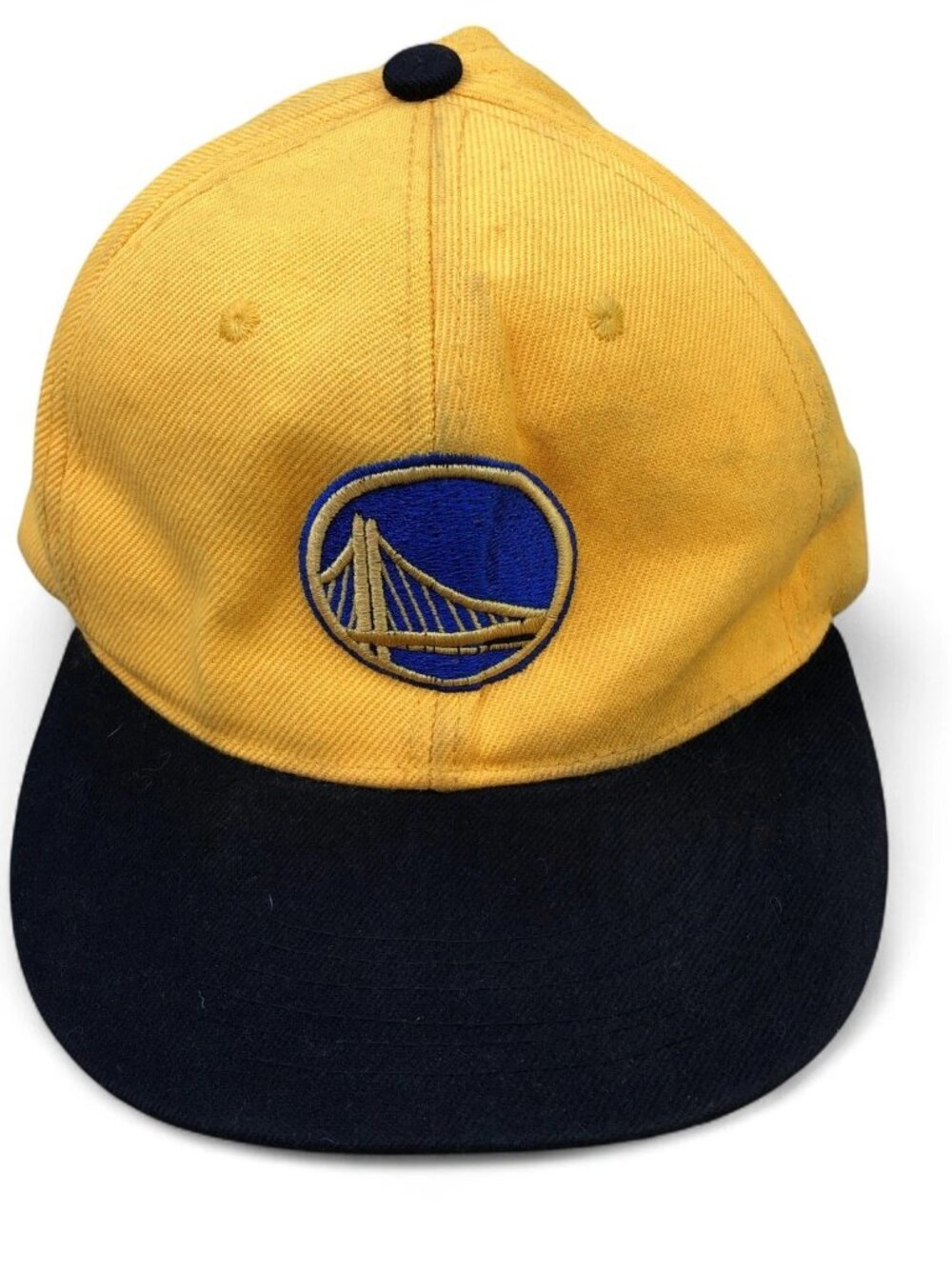 Vintage 90s HOWD Golden State Warriors Snapback Hat Men's One Size Yellow Cap